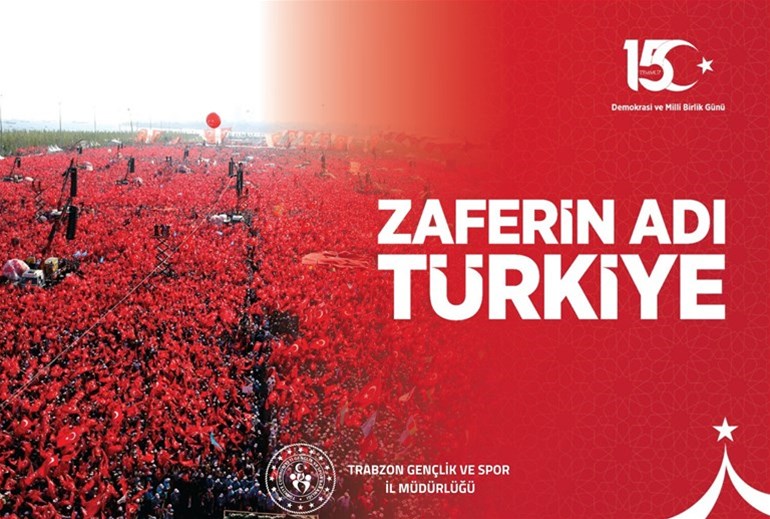 Gençlik ve Spor İl Müdürü Lokman Arıcıoğlu, 15 Temmuz Demokrasi ve Milli Birlik Günü dolayısıyla mesaj yayımladı.
